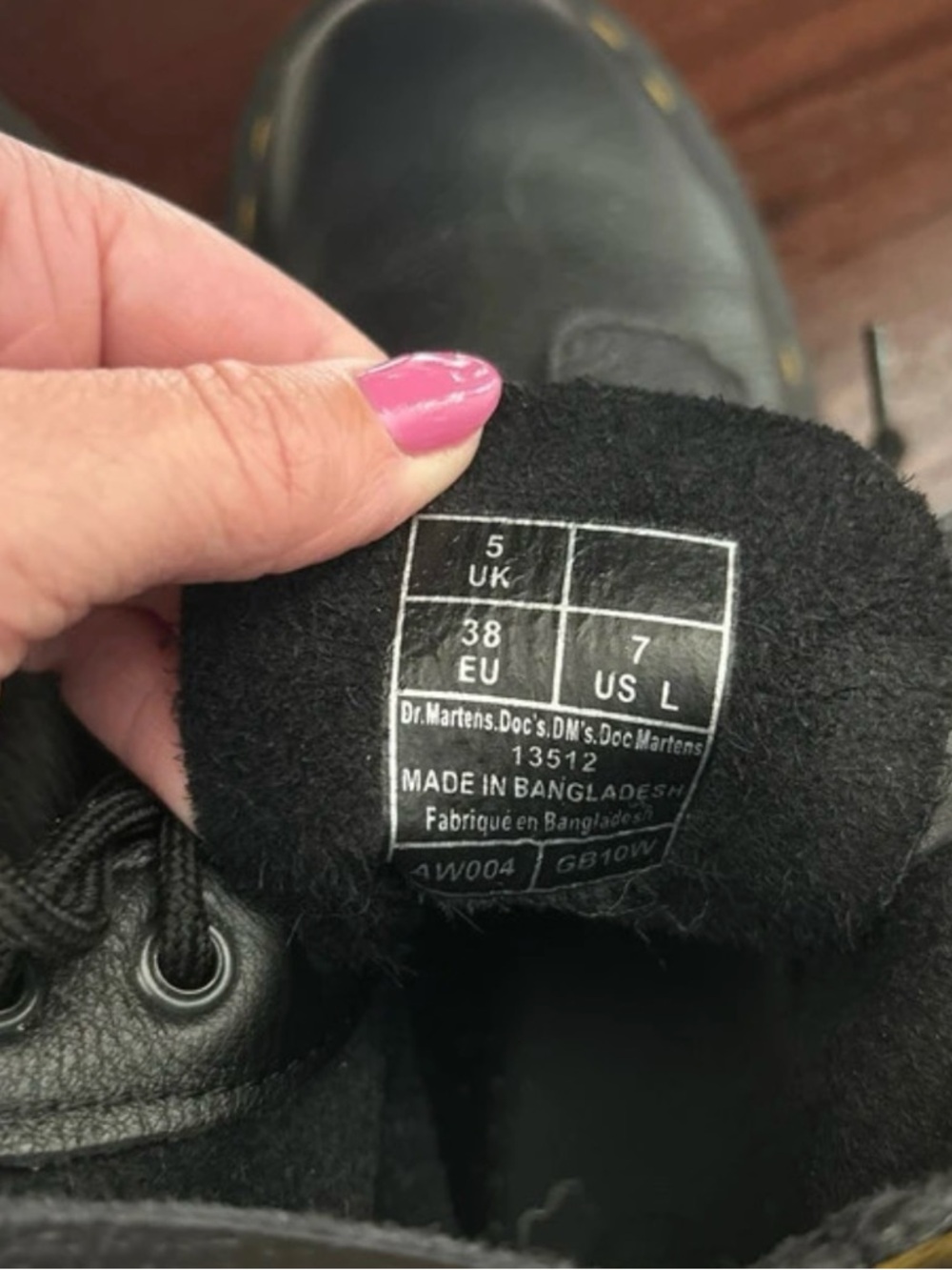 Dr. Martens Black Leather Lace-Up Boots - Picture 5 of 5